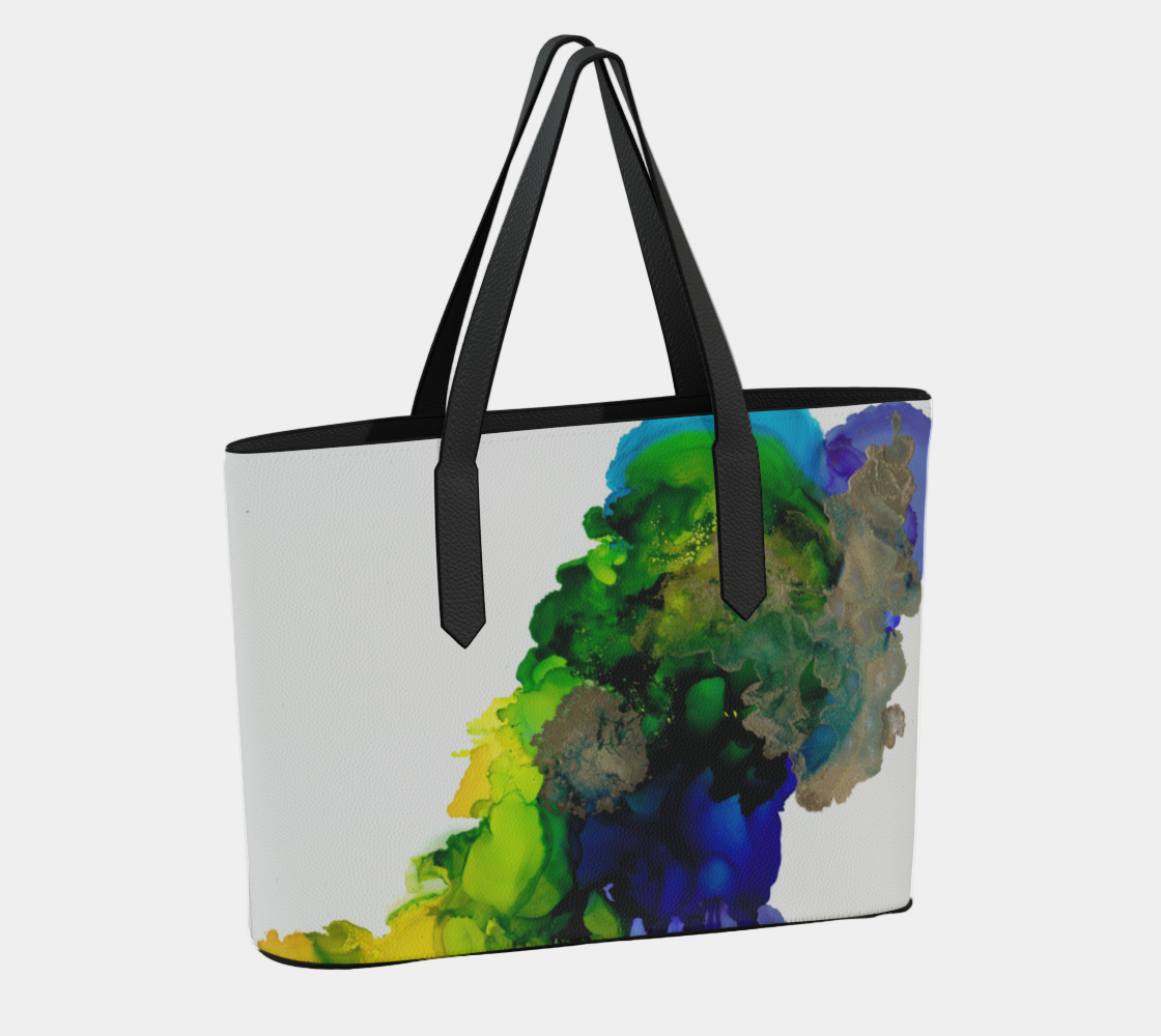 Serpentine Vegan Tote Bag — vegan leather tote bag by Honesty Brutal (view 2)