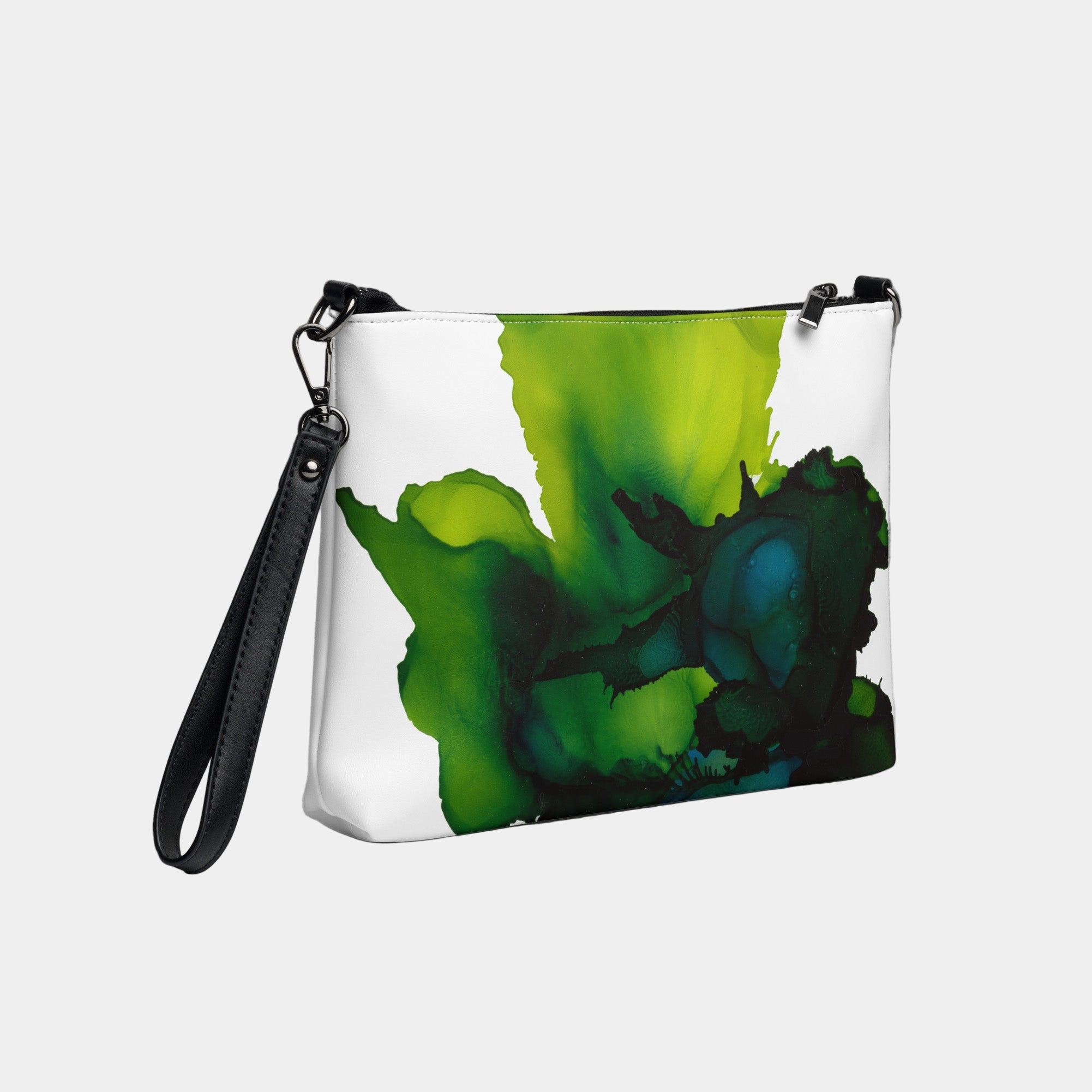 Green Tail Crossbody Vegan Leather bag