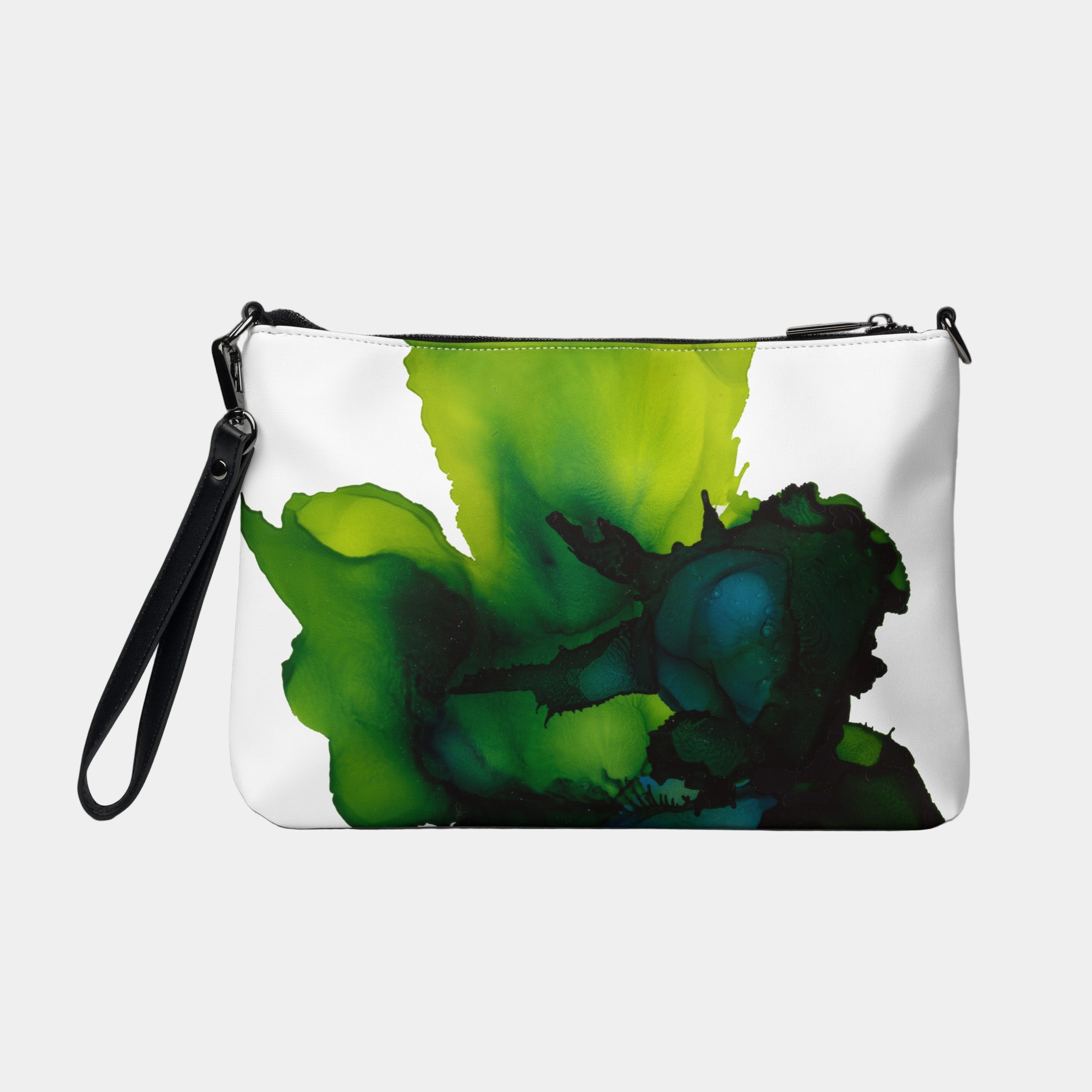 Green Tail Crossbody Vegan Leather bag