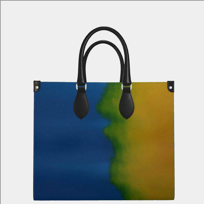The Face of Arrival Leather Shopper Bag