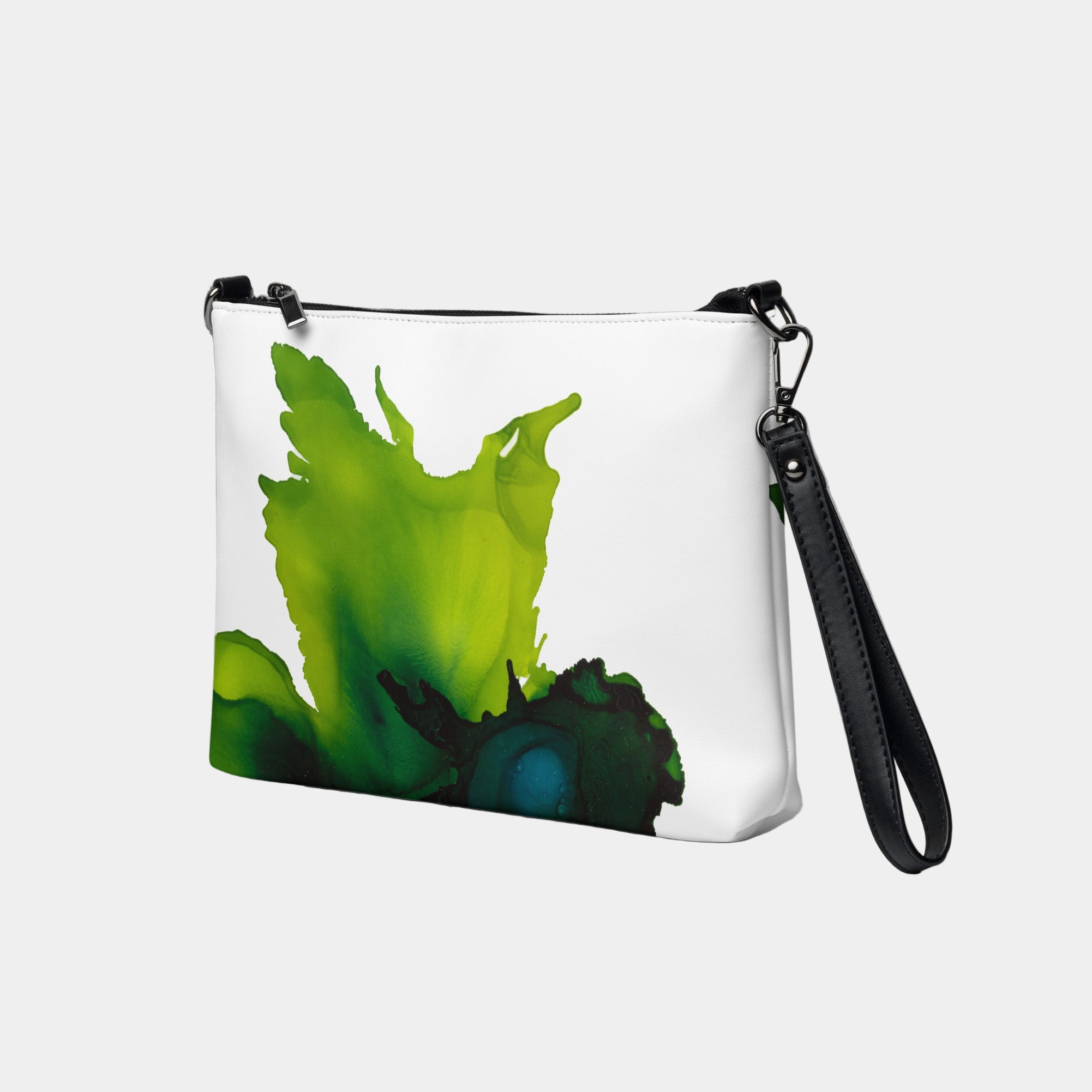 Green Tail Crossbody Vegan Leather bag