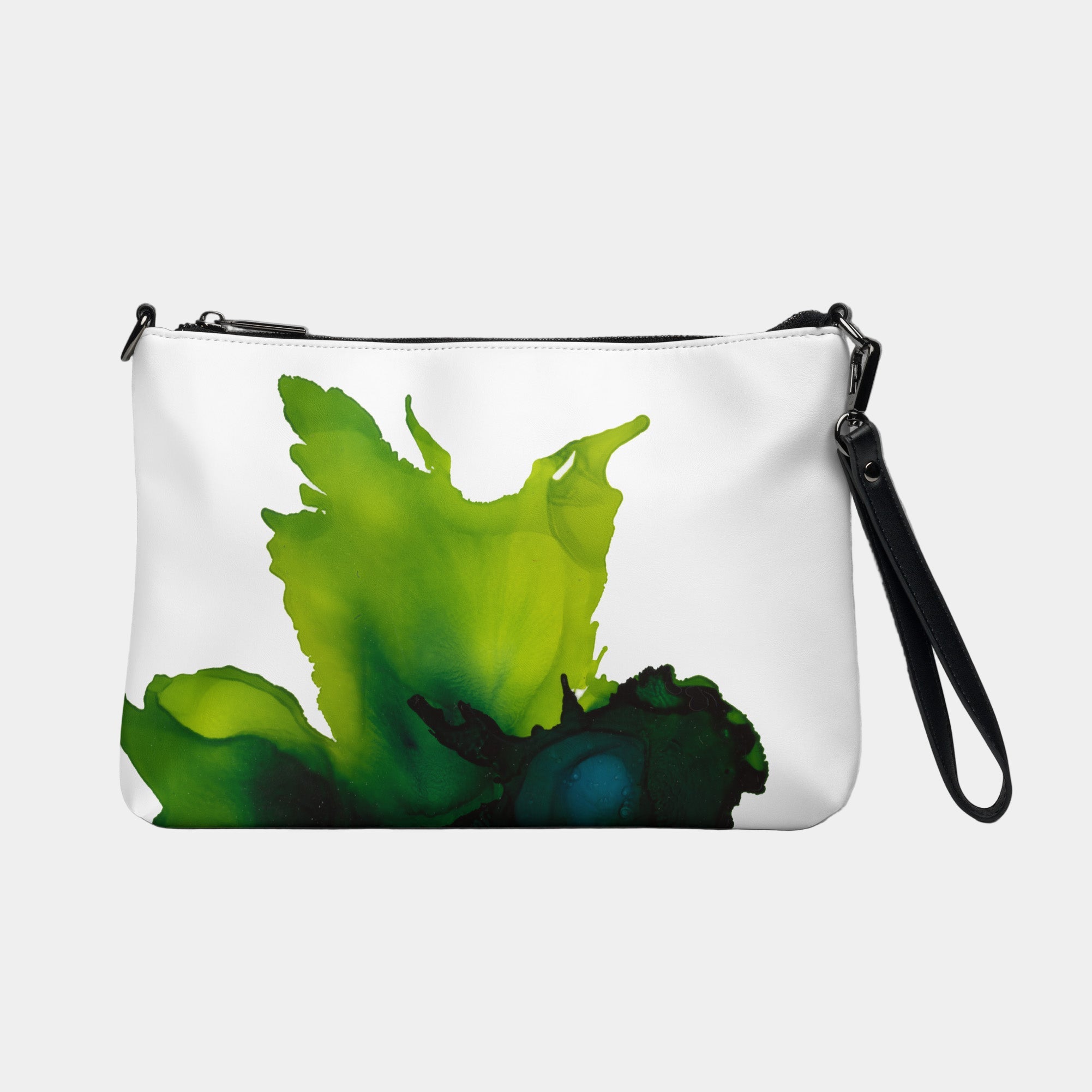 Green Tail Crossbody Vegan Leather bag