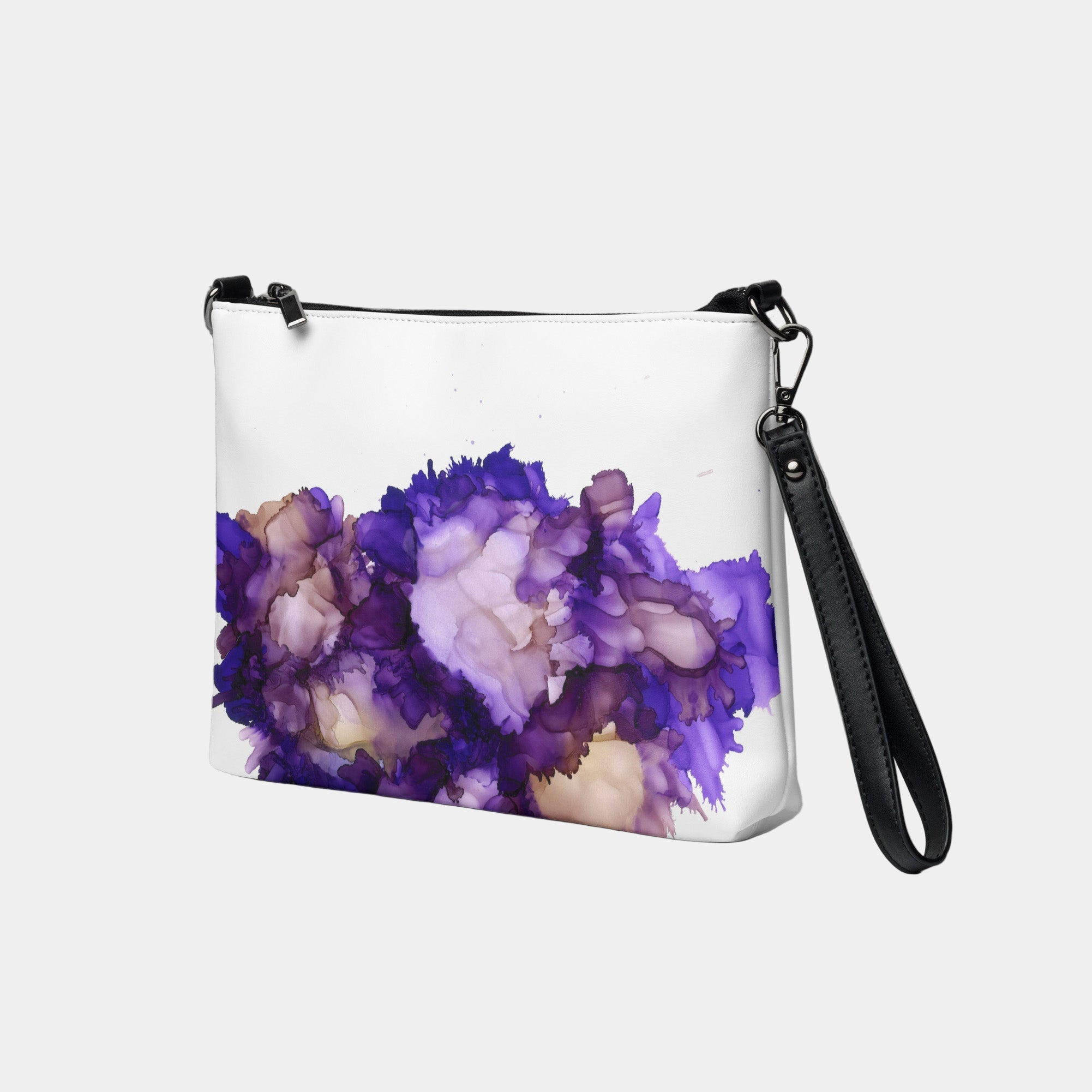 Night Petal Crossbody Vegan Leather bag
