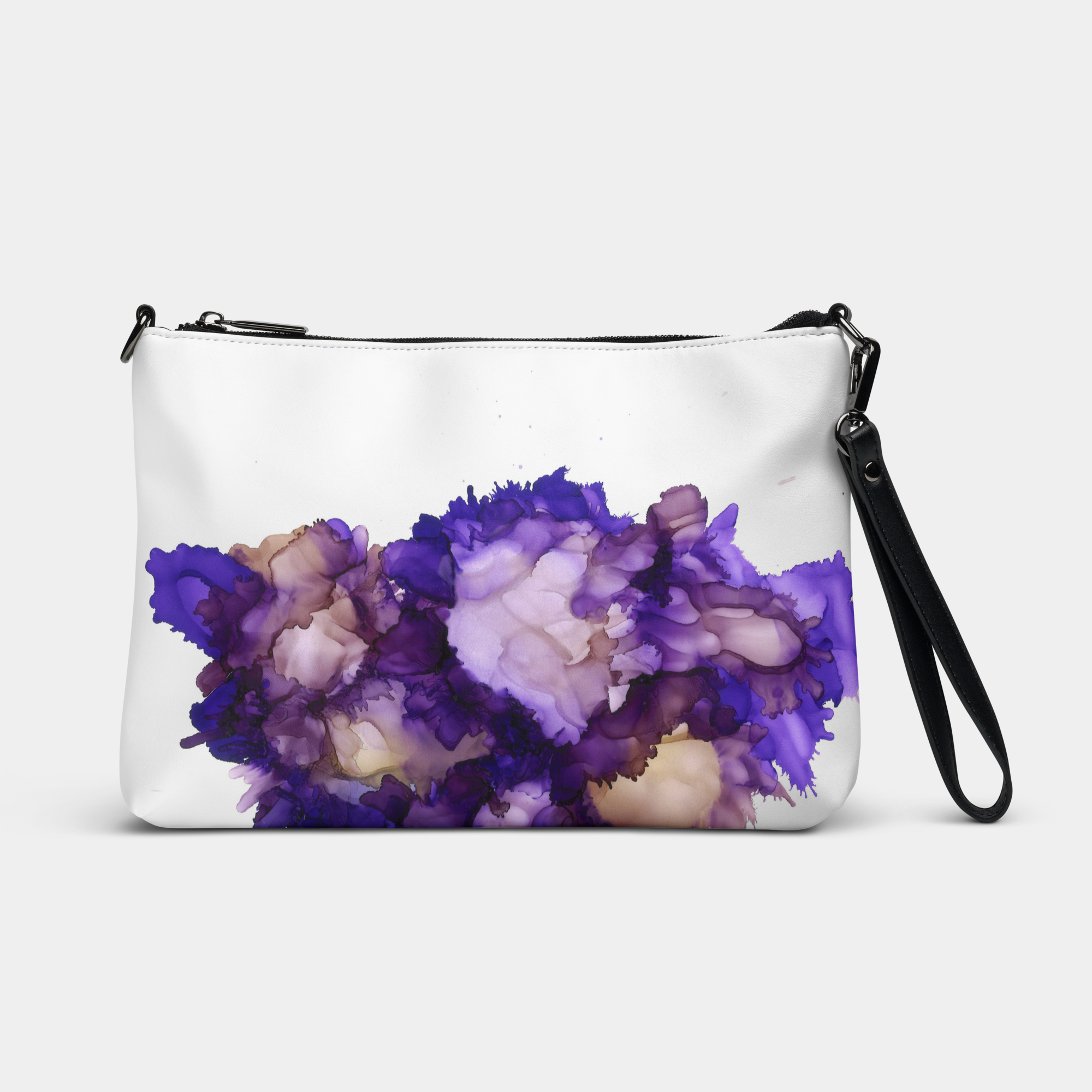 Night Petal Crossbody Vegan Leather bag